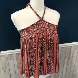 American Eagle Boho Halter Flowy Top Festival - image 1